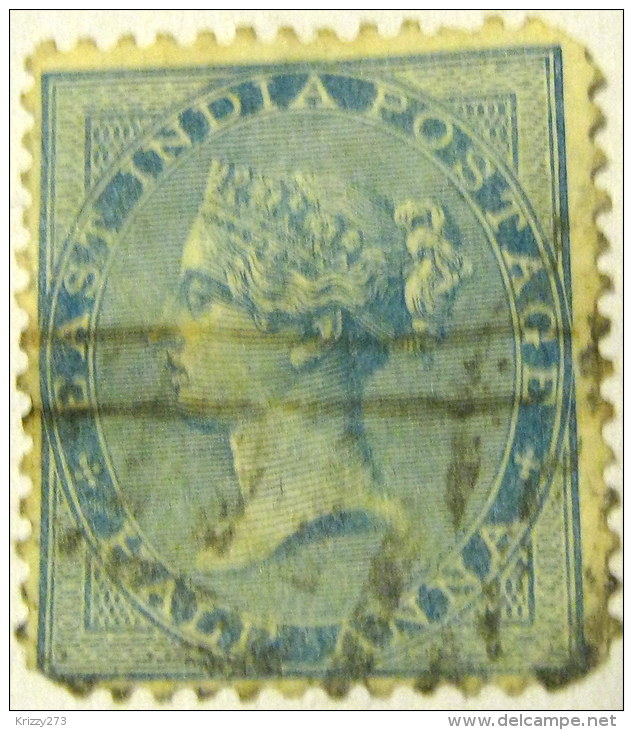 India 1856 Queen Victoria 0.5a - Used - 1854 Britische Indien-Kompanie