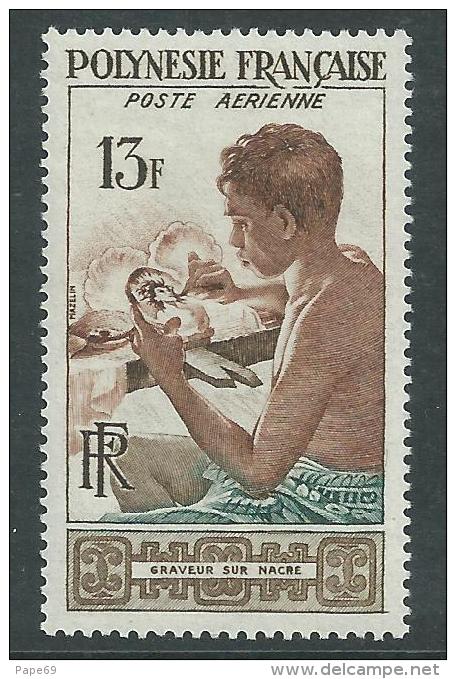 Polynésie PA N° 1 X Graveur Sur Nacre, Trace De Charnière Sinon TB - Unused Stamps