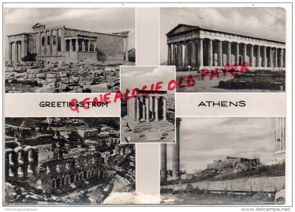 GRECE - ATHENES   GREETINGS FROM ATHENS - Grèce
