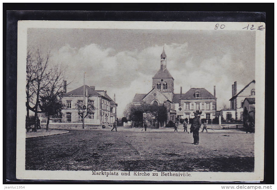 BETHENIVILLE  CP GUERRE 1914 - Bétheniville