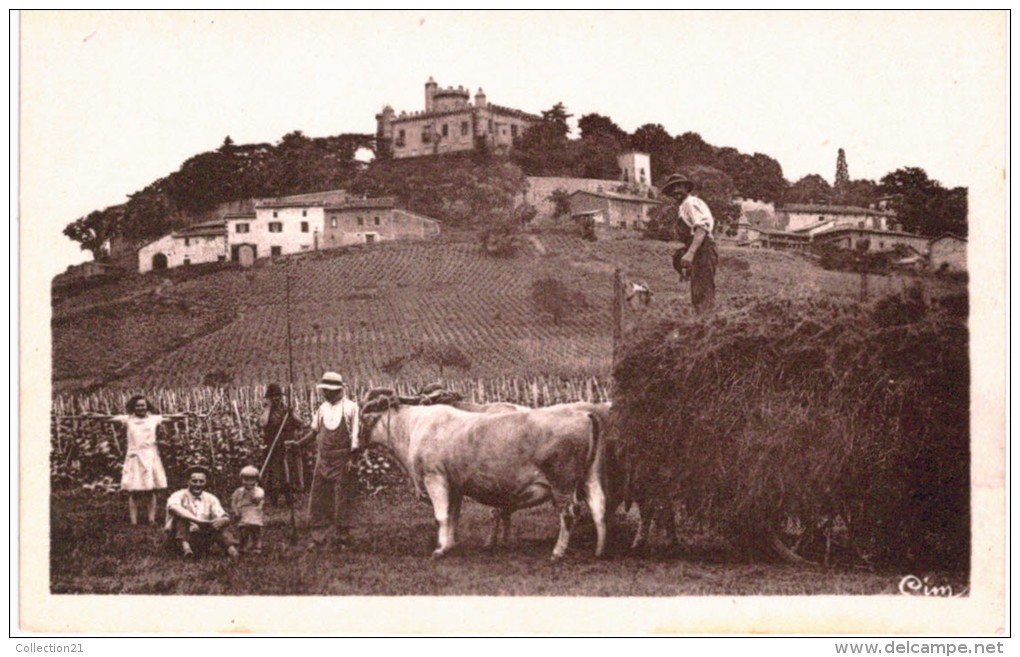 AGRICULTURE ..... MONTMELAS ... ATTELAGE DE FOIN .... VIGNE - Altri & Non Classificati