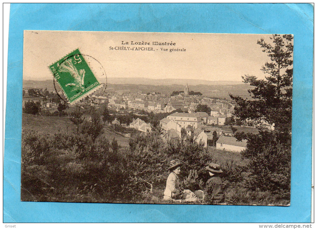 SAINT CHELY DAPCHER-vue Générale -a Voyagé En  1906 - Saint Chely D'Apcher