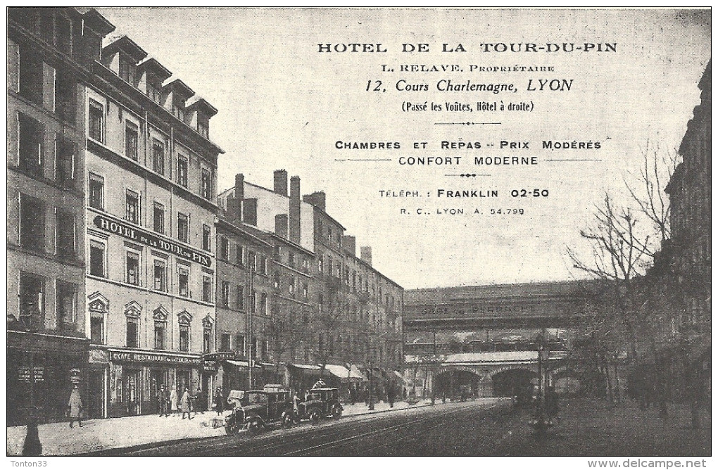 LYON - 69 - Vue De L´HOTEL DE LA TOUR DU PIN - Cours Charlemagne - VAN - - Autres & Non Classés