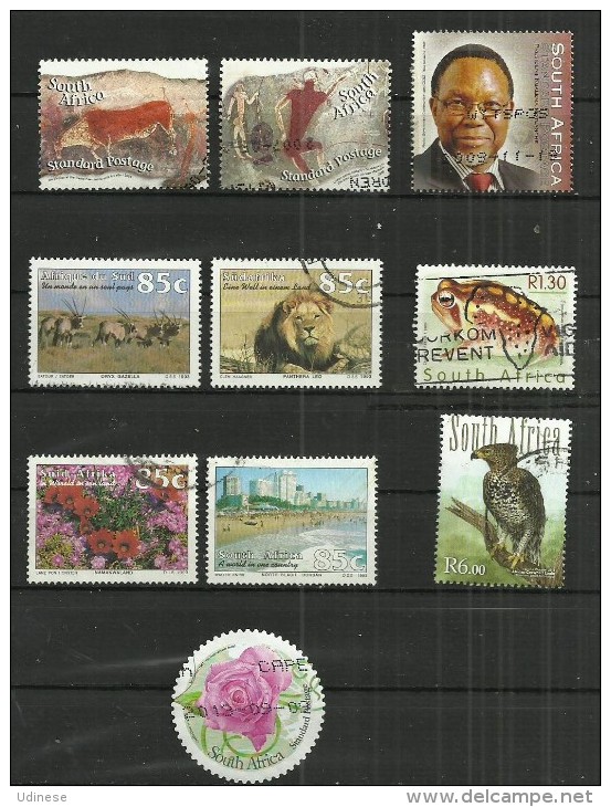 TEN AT A TIME - SOUTH AFRICA - LOT OF 10 DIFFERENT COMMEMORATIVE 4 - USED OBLITERE GESTEMPELT USADO - Oblitérés