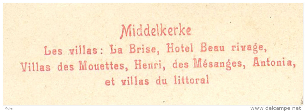 VILLAS BRISE BEAU-RIVAGE MOUETTES HENRI MESANGES ANTONIA Voor 1906 = MIDDELKERKE LITTORAL KUST Pub Andre Verdonck 2581 - Middelkerke