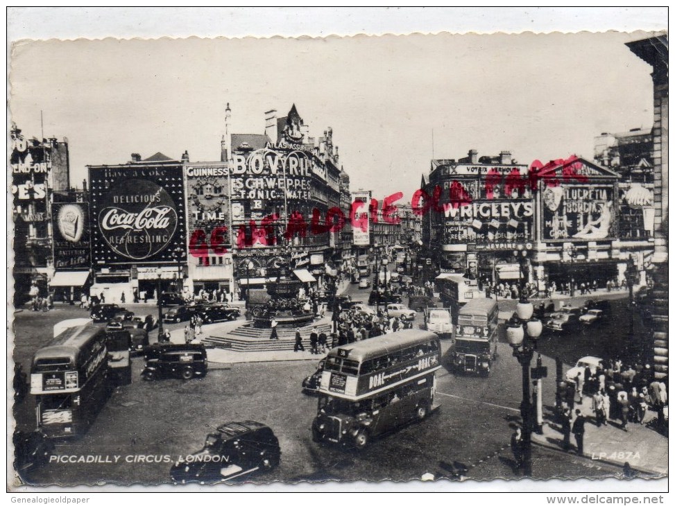 ROYAUME UNI - ANGLETERRE - PICCADILLY CIRCUS   LONDON  COCA COLA - WRICLEYS- 1956 - Piccadilly Circus