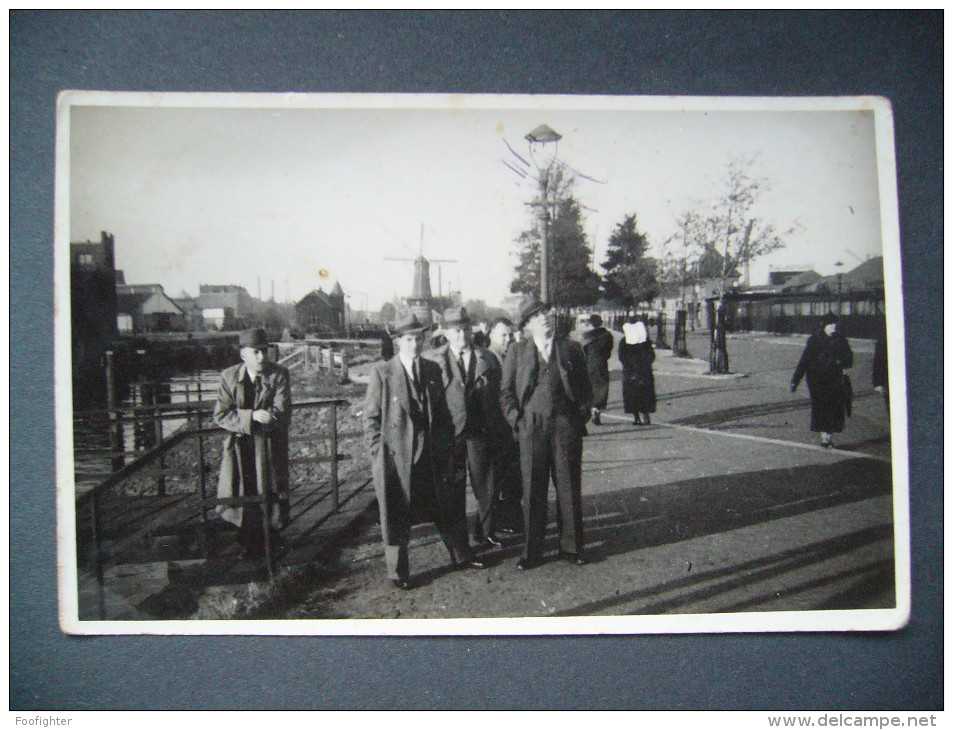 Netherlands: Photo Postcard Somewhere - Haag, Amsterdam, Rotterdam, With Windmill - Posted 1936, Postmark Eindhoven - Altri & Non Classificati