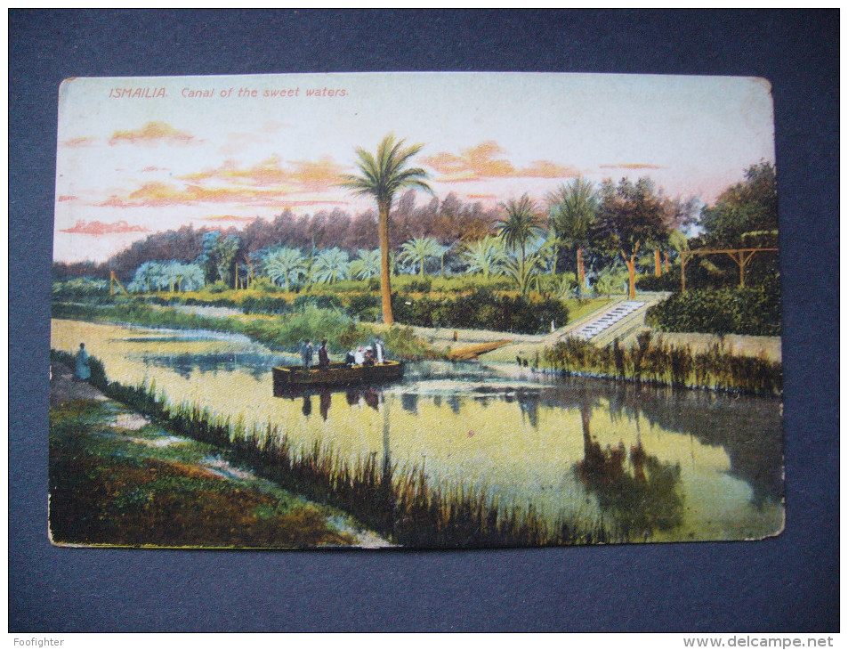 Egypt: ISMAILIA - Canal Of The Sweet Waters, Le Canal D´eaux Douces - Old Postcard Unused - Ismailia