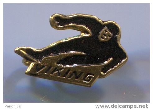 FIGURE SKATING - VIKING, Vintage Pin, Badge - Eiskunstlauf