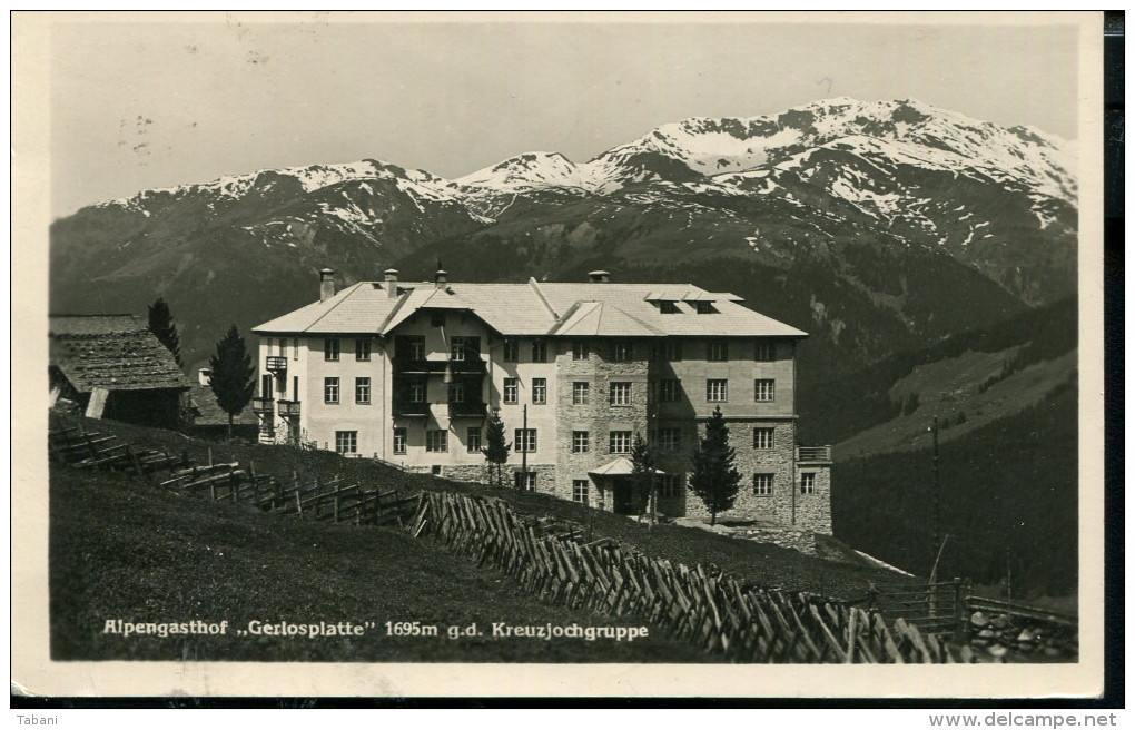 AUSTRIA 1948 PHOTO POSTCARD ZILLERTAL ALPENGASTHOF GERLOSPLATTE - Zillertal
