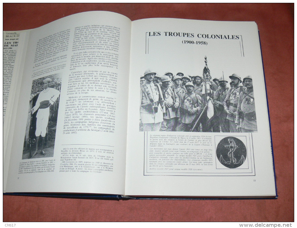 LES TROUPES DE MARINE  /  1622 - 1984 /  COLONIALES / MARSOUINS ET BIGORRES / AFRIQUE / INDOCHINE / MADAGASCAR / CHINE