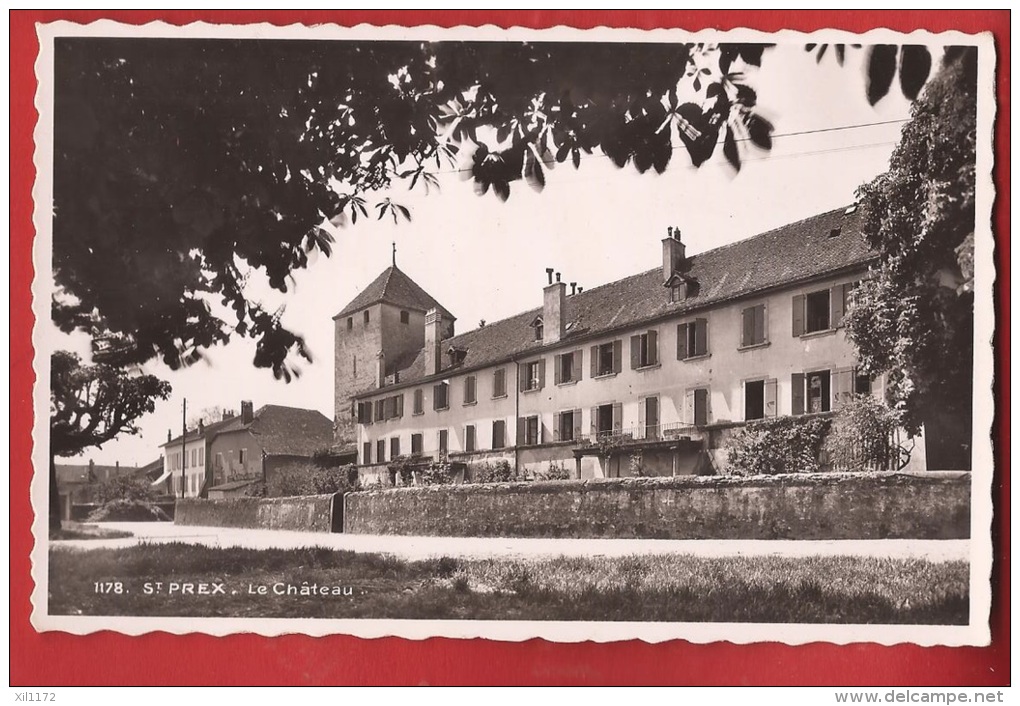 TAL2-07  St.-Prex, Le Château. Non Circulé. Visa Censure 1939 - Saint-Prex