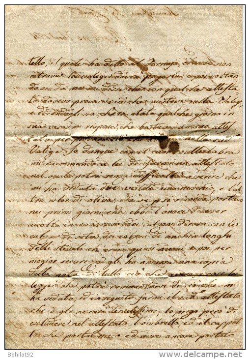 !!! DEPARTEMENT CONQUIS, 117 DEPT DU TRASIMENE, MARQUE POSTALE DE CITTA DI CASTELLO DE 1811 - 1801-1848: Precursori XIX