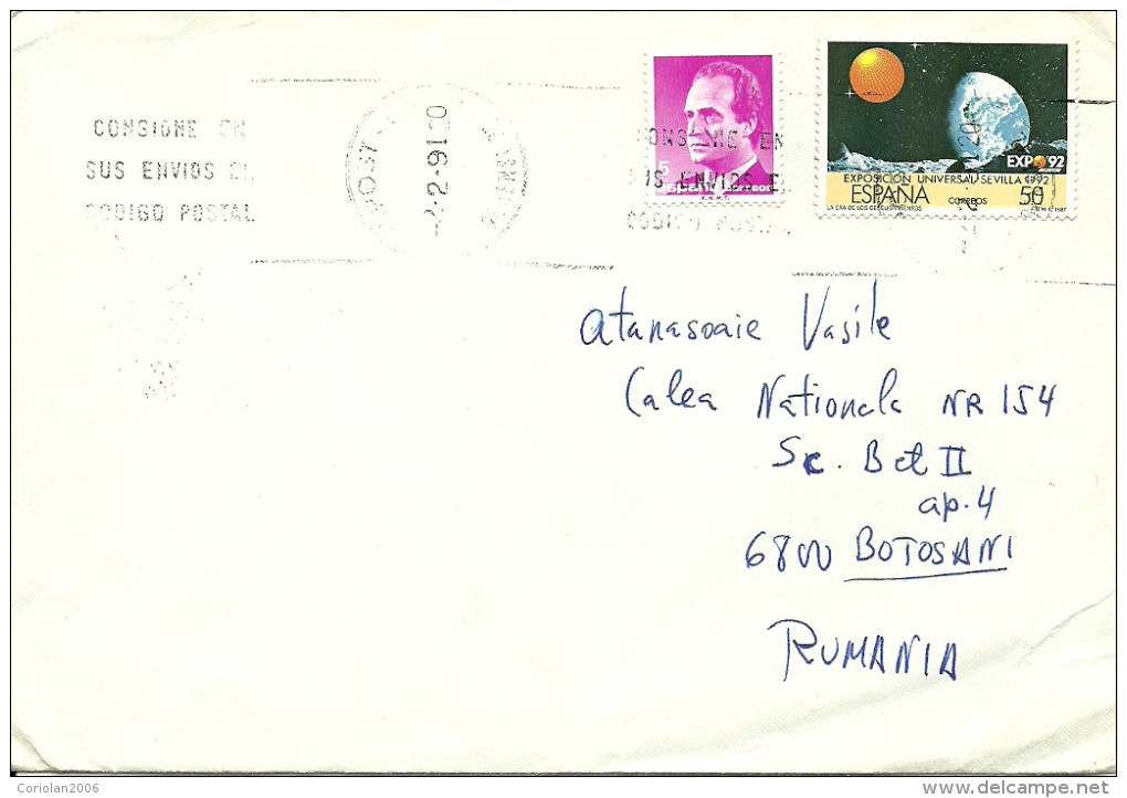 Spain / Letter - 1992 – Séville (Espagne)