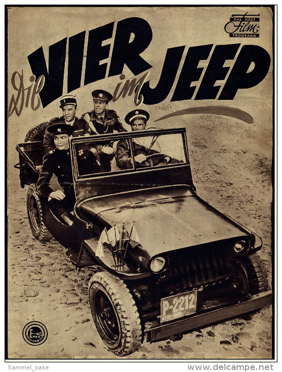 Das Neue Film-Programm Von Ca. 1951  -  "Die Vier Im Jeep"  -  Mit Ralph Meker , Yoseph Yadin - Zeitschriften