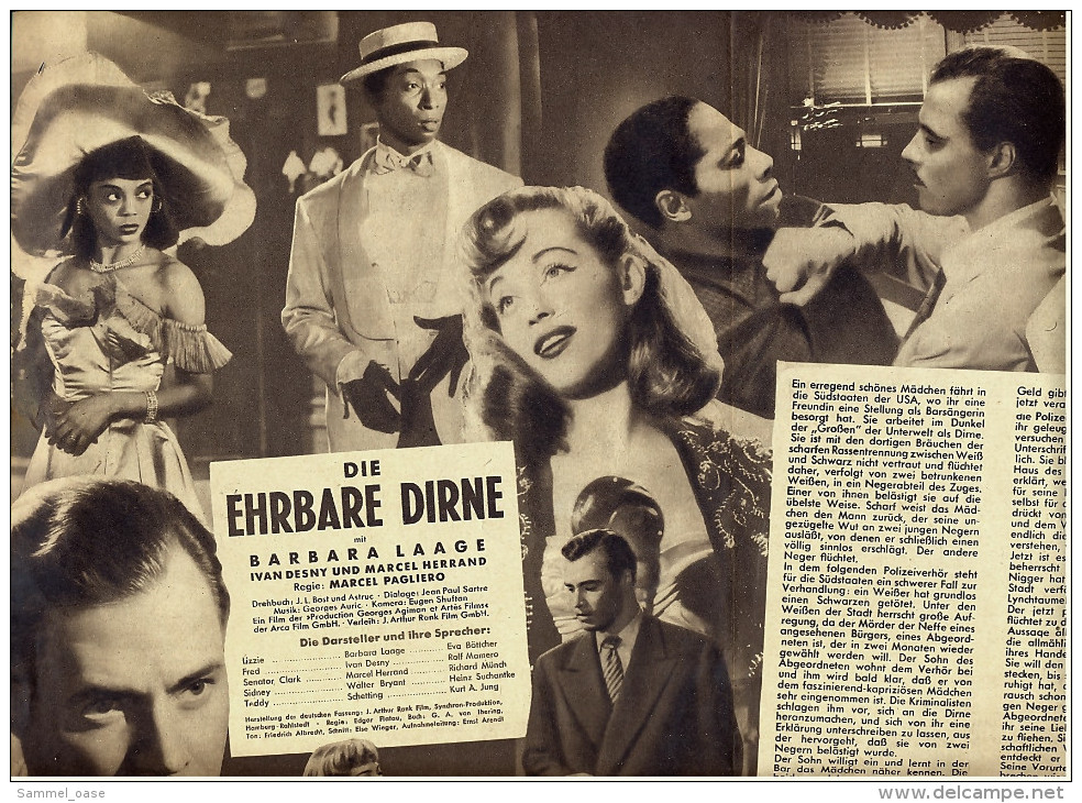 Das Neue Film-Programm Von Ca. 1952  -  "Die Ehrbare Dirne"  -  Mit Barbara Laage - Ivan Desny - Magazines