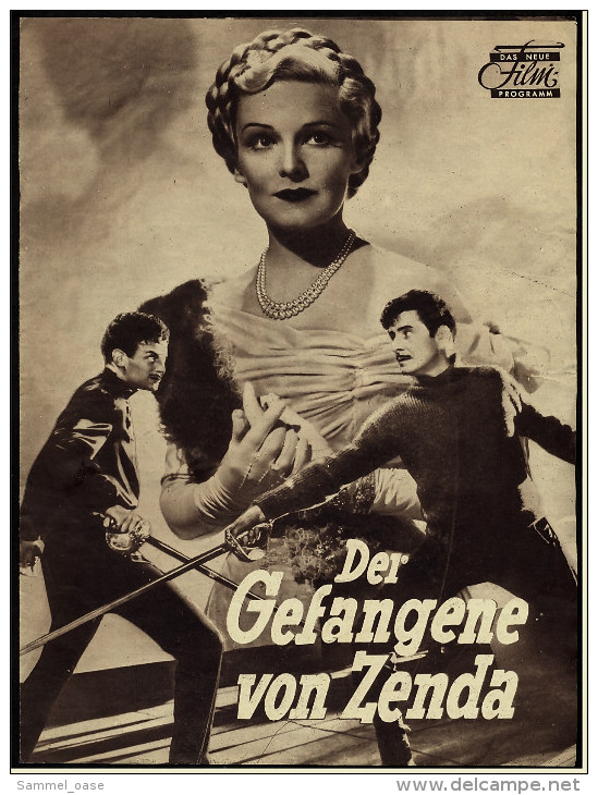 Das Neue Film-Programm Von Ca. 1952  -  "Der Gefangene Von Zenda"  -  Mit Ronald Colman , Madeleine Carroll - Magazines
