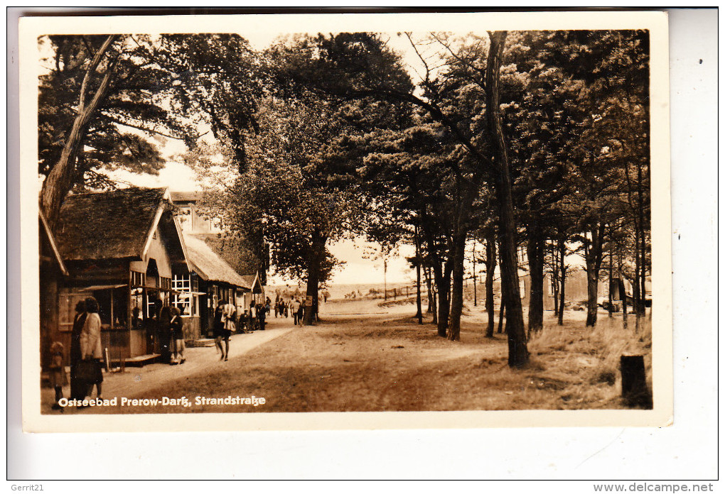 0-2383 PREROW/Darß, Strandstrasse, 1955 - Fischland/Darss