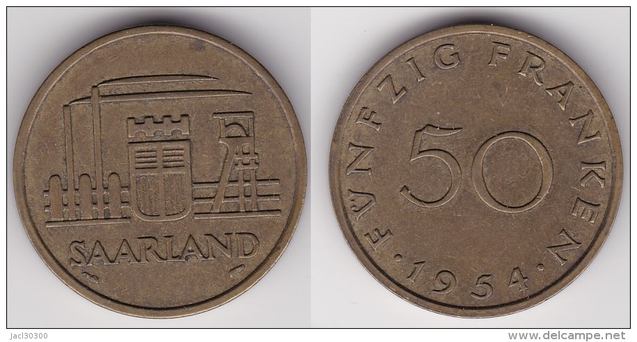 SARRE - SAAR : 50 FRANCS 1954   (voir Scan) - Sonstige & Ohne Zuordnung