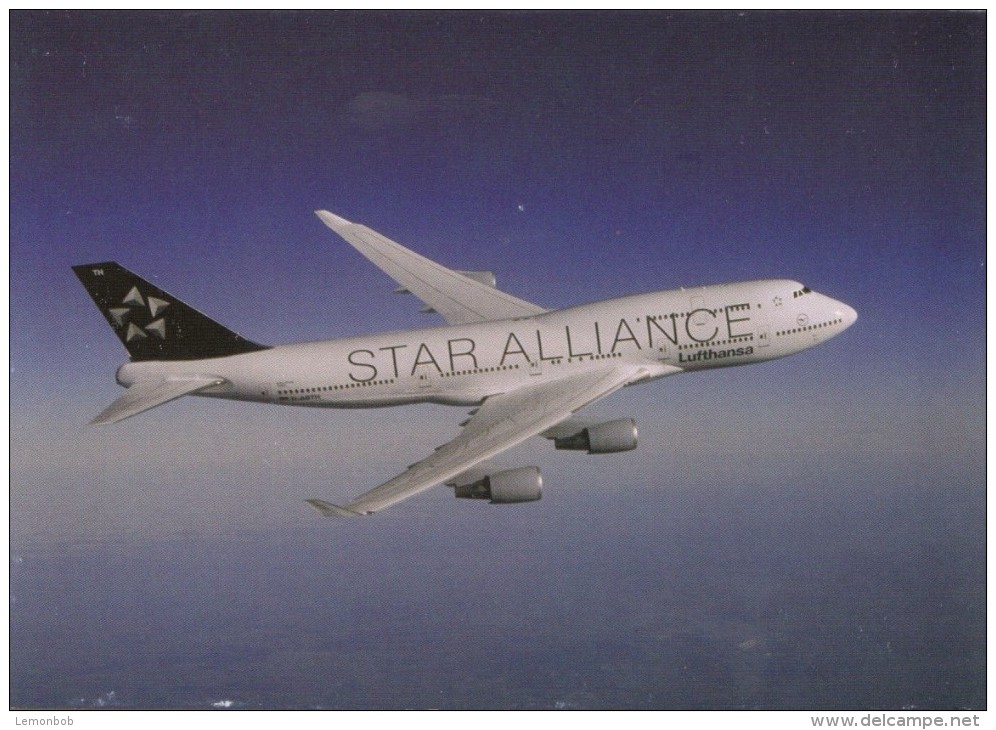 Lufthansa, Star Alliance, Boeing 747-400, Unused Postcard [14793] - 1946-....: Moderne