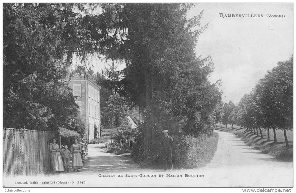 Rambervillers      88    Chemin De  St Gorgon Et Maison Bourion - Rambervillers