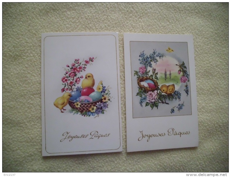 2 BELLES CARTES...JOYEUSES PAQUES... - Pâques