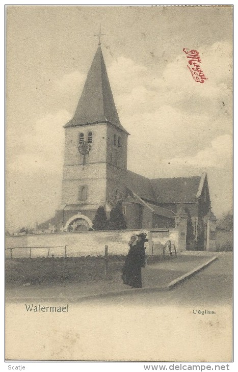 Watermael  -  L'Eglise;  REKLAME KAART!  -   Thielt  1900  Naar Brugge - Watermaal-Bosvoorde - Watermael-Boitsfort