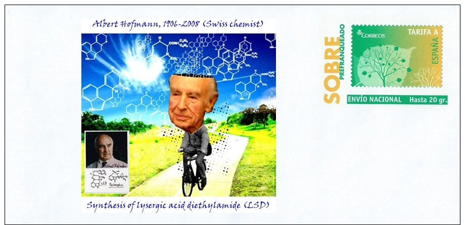 SPAIN, Albert Hofmann, 1906-2008 (Swiss Chemist) Synthesis Of Lysergic Acid Diethylamide (LSD), Scientists - Chimica