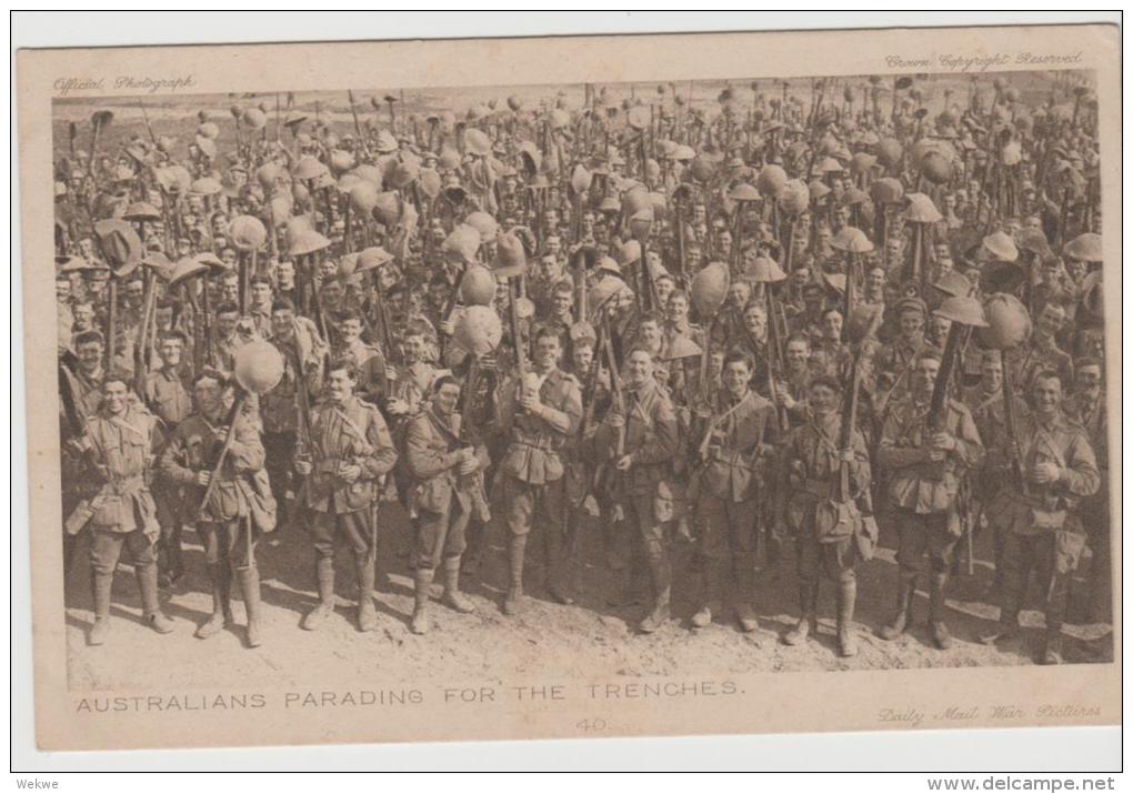 Aus314/ Australian Forces Who Took The Town Of Porzieres In 1916 - Ungebraucht