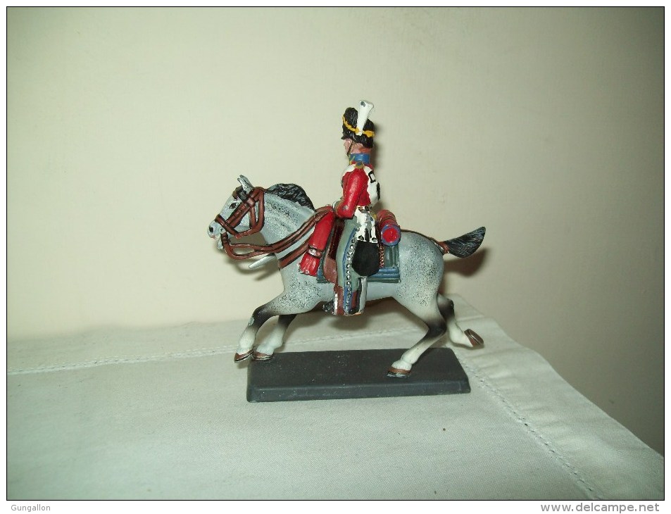 Soldatino Di  Piombo (De Agostini) Guardia Imperiale Napoleonica Dragone A Cavallo - Figurines