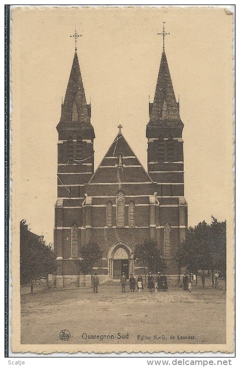 Quaregnon - Sud  ;   Eglise N.D. De Lourdes - Quaregnon