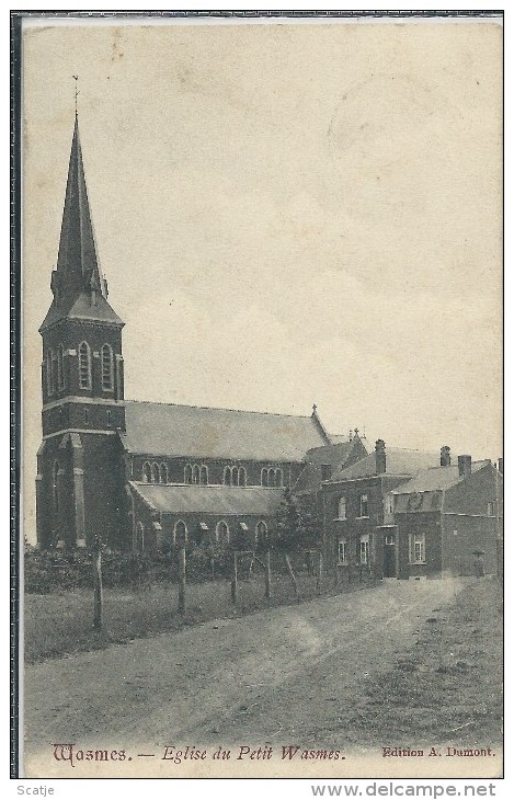 Wasmes.  -  Eglise Du Petit Wasmes ;  1904 - Colfontaine