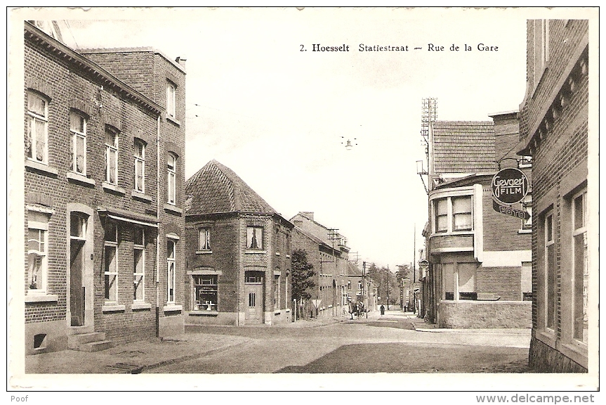 Hoeselt : Statiestraat ( Reclame Gevaert Foto Film ) - Hoeselt