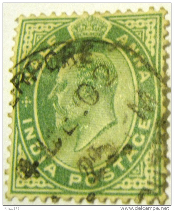 India 1902 King Edward VII 0.5a - Used - 1902-11  Edward VII