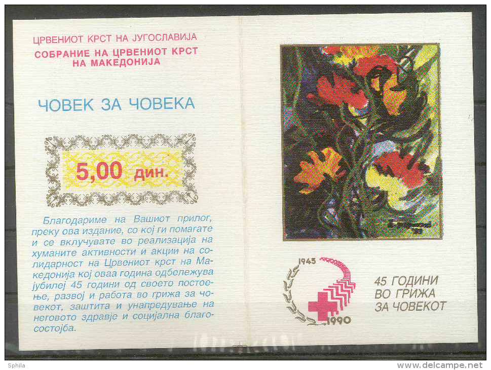 Jugoslawien – Yugoslavia 1990 Postal Tax – Solidarity Perforate And Imperforate Booklets Used (special Red Cancel) - Markenheftchen