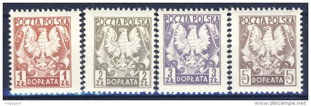 ##Poland 1980. Postal Dues. Michel 165-68. MNH(**) - Portomarken