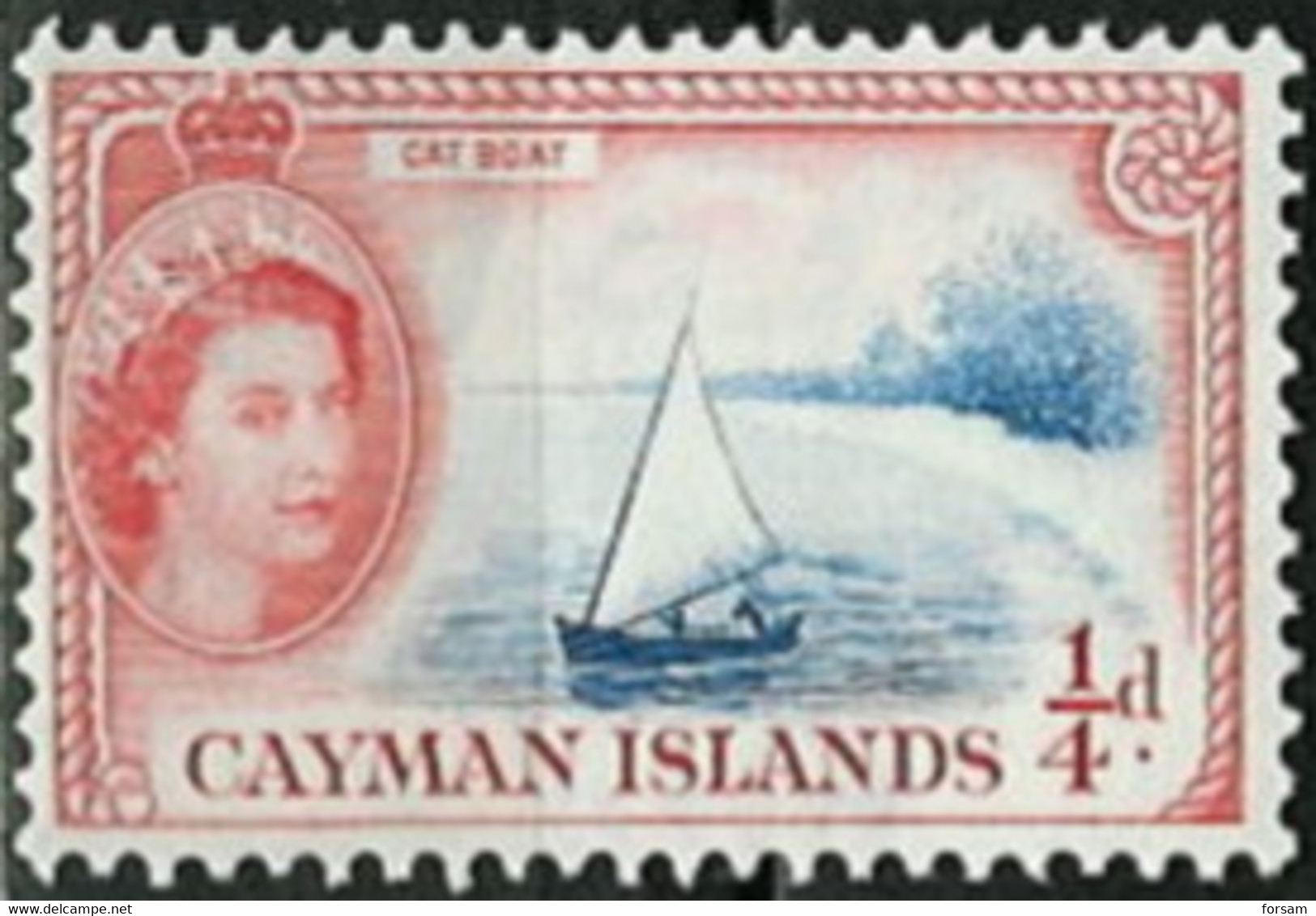 CAYMAN ISLANDS..1953..Michel # 136..MLH. - Iles Caïmans
