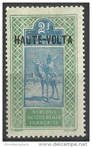 Upper Volta - 1920 Upper Senegal & Niger Overprint 2f  MH *  SG 74 - Unused Stamps