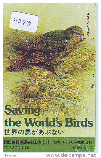 Télécarte Japon  OISEAU * BIRD * VOGEL * SAVING THE WORLDS BIRDS  (4083) PHONECARD JAPAN * TELEFONKARTE - Gallináceos & Faisanes