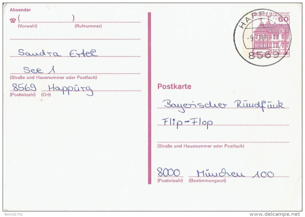 Germany - Postkarte Echt Gelaufen / Postcard Used (K870) - Cartes Postales - Oblitérées