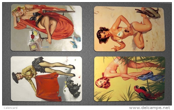 Calendar Cards Group 2015's Full Year Gil Elvgren Pin-Up Girl 12p - Klein Formaat: 2001-...