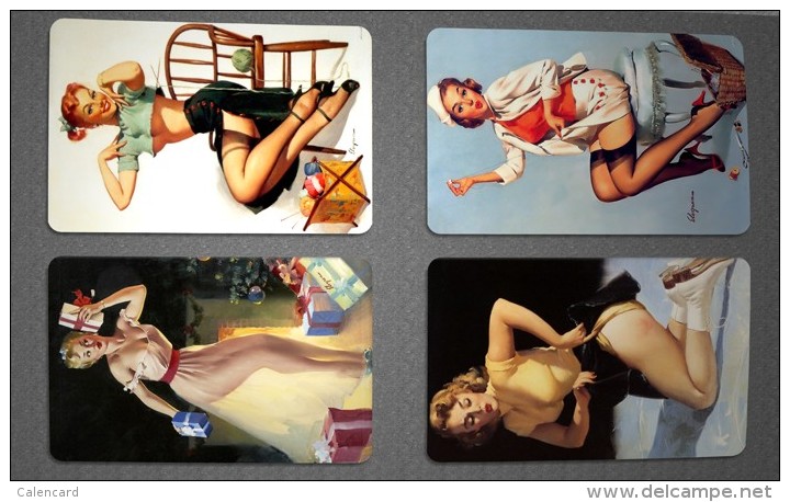 Calendar Cards Group 2015's Full Year Gil Elvgren Pin-Up Girl 12p - Kleinformat : 2001-...