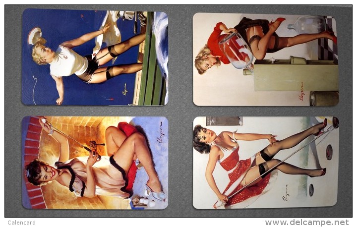 Calendar Cards Group 2015's Full Year Gil Elvgren Pin-Up Girl 12p - Kleinformat : 2001-...