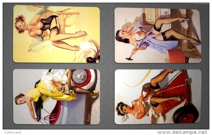 Calendar Cards Group 2015's Full Year Gil Elvgren Pin-Up Girl 12p - Kleinformat : 2001-...