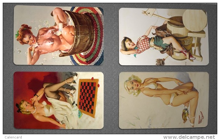 Calendar Cards Group 2015's Full Year Gil Elvgren Pin-Up Girl 12p - Kleinformat : 2001-...