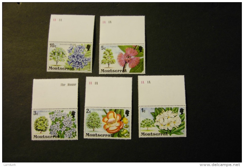 Montserrat 340-54 Flora Flowers Flowering Trees MNH 1975 A04s - Montserrat