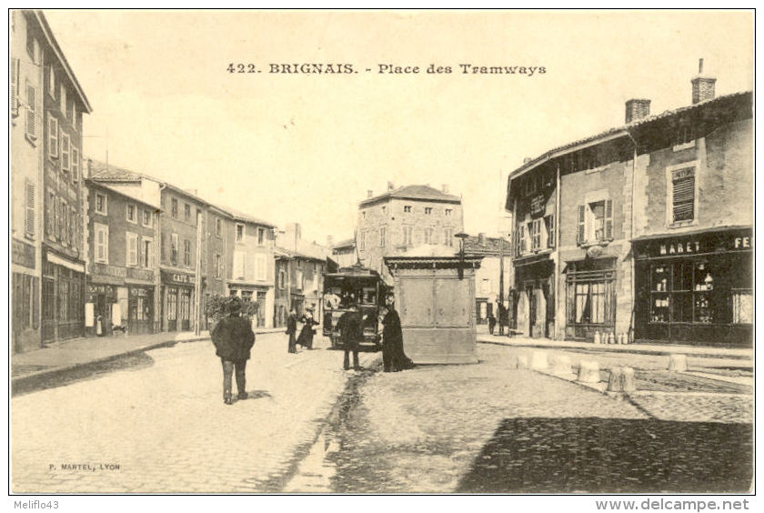 69/ CPA A - Brignais - Place Des Tramways - Brignais