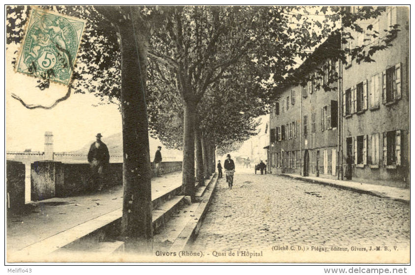 69/ CPA A - Givors - Quai De L'Hopital - Givors