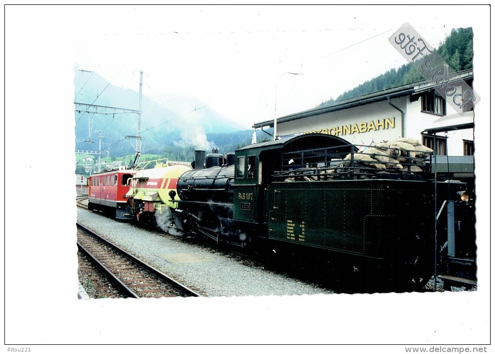 Suisse - KUBLIS - Gare TRAIN Locomotive CITERNE BBB électrique - 2013 - Küblis