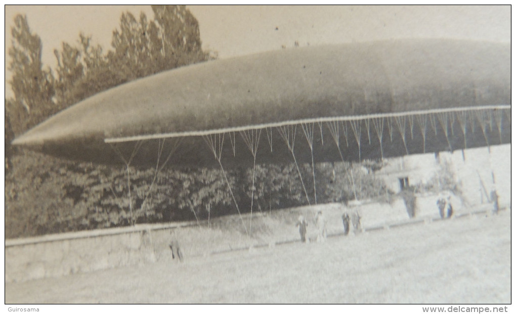 Grand Dirigeable au Sol Près D’un Hangar - Il S’agit Du Dirigeable N°10 Ou N°7 De Santos-Dumont à Neuilly Vers 1903 - Luftfahrt